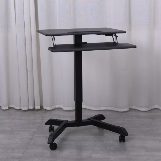 Ergonomic Adjustable Pneumatic Portable With Wheels Laptop Table Ergonomic Adjustable Pneumatic Portable With Wheels Laptop Table