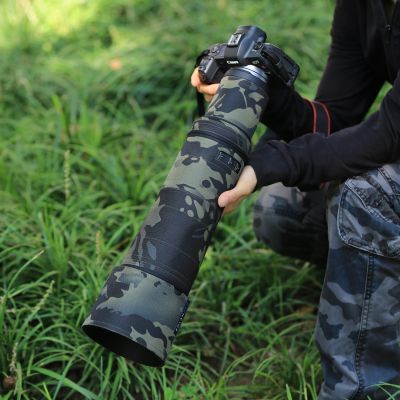 ROLANPRO เสื้อกันหนาวลายทหารเลนส์สำหรับ Canon RF 800มม. F11คือ STM อำพรางที่บังฝนปลอกหุ้มเลนส์ S กล้อง Dslr