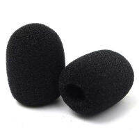 200Pcs Microphone Headset Grill Windshield Sponge Foam Black Mic Cover 30Mmx8mm