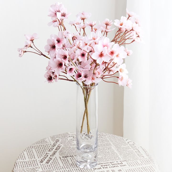 cw-3pc-silk-artificialwhiteblossom-weddingdecoration-highsimulation-fakehome-bouquet-pink-hot