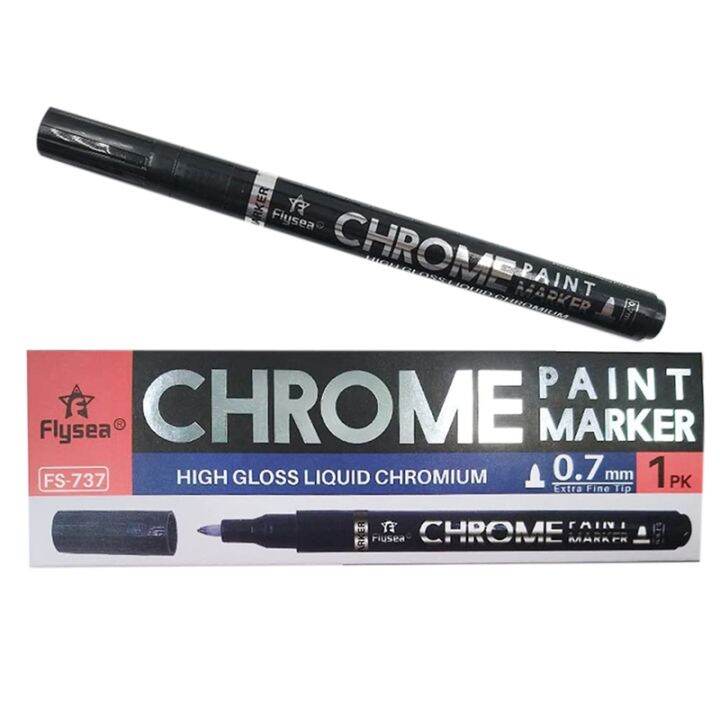 Silver Mirror Marker, Liquid Mirror Chrome Marker Model Gloss Oilbased