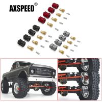 AXSPEED 1Set Aluminum Alloy 4mm Extended Wheel Hex Hub Adapter for Axial SCX24 90081 Deadbolt 1/24 RC Crawler Car Universal Part