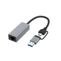 USB Type C To RJ45 Wired Network Card External Wired USB 3.0 To Ethernet Adapter For Laptop PC  USB Network Adapters