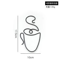 [COD] ขายร้อนลวดเหล็กขนาดเล็กชุดถ้วยกาแฟสามรูปแบบตกแต่งห้องนั่งเล่นเหล็กดัดผนังลวดเหล็กงานฝีมือ