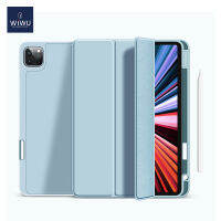 เคส WWU ใช้ได้กับ iPad 10.2นิ้ว2021/2022 iPad 10th/2020 iPad รุ่น9th มีที่ใส่ดินสอเคสป้องกันพร้อมหลัง TPU แบบนิ่มฝาครอบโหมดสลีป/ ปลุกอัตโนมัติ