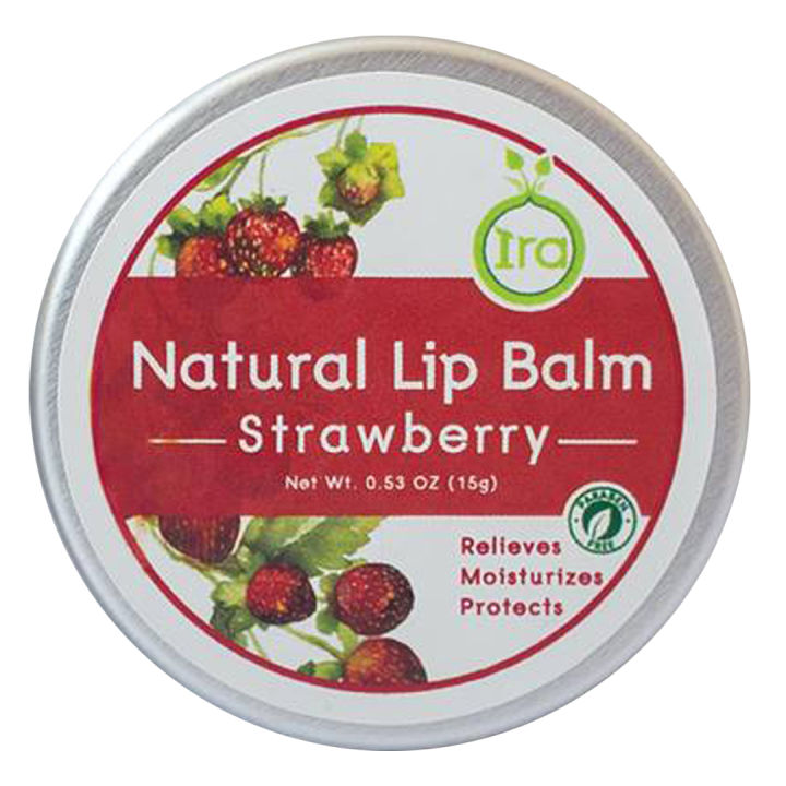 ira-natural-lip-balm-ไอรา-ลิปบาล์ม-กลิ่นสตอเบอร์รี่-strawberry-flavored-10g