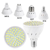 [HOT MAKXJWIGO 542] 6Pcs GU10 LED E27โคมไฟ E14 Spotlight หลอดไฟ48 60 80Leds Lampara 220V Bombillas Led MR16 Gu5.3 Lampada จุด B22 6W 8W 10W