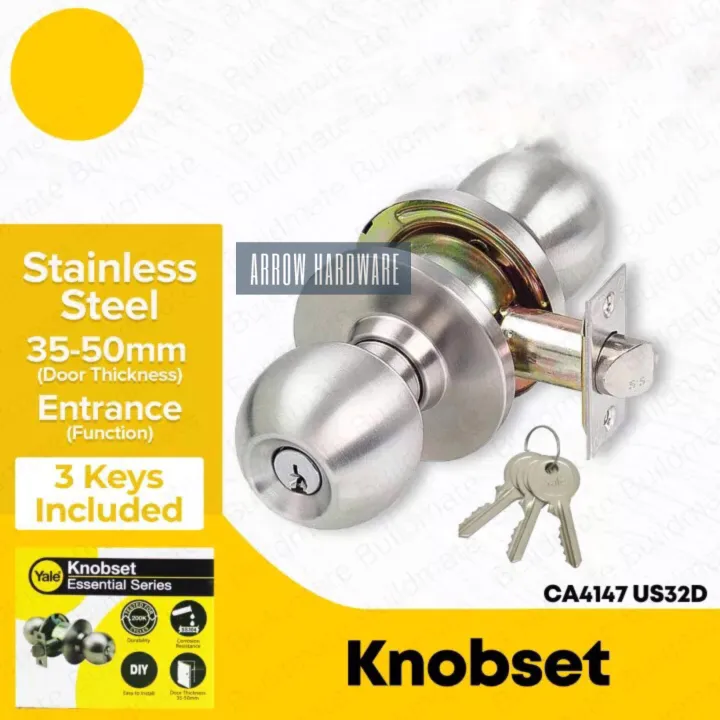 Security Essential Series Entrance Function Satin Finish Stainless