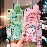 เคสโทรศัพท์สำหรับOPPO A55 A54 A16 A15 A15s A94 A91 A74 A31 A5 2020 A9 2020 A59 F1s A39 A57 A57 (2016) A57 (2022) A83 Reno5 Reno 4F 4lite Reno3 น่ารักไดโนเสาร์และยูนิคอร์นกรณีกระเป๋าสะพายข้างซิลิโคนอ่อนนุ่มกรณี