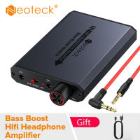 Neoteck แอมป์หูฟัง3.5มม. พร้อมเบส Hifi Amplifier Headphone แบบพกพา16-150โอห์มพื้นผิวอลูมิเนียมด้านสำหรับ Mac โทรศัพท์แผ่นรอง MP3คอมพิวเตอร์ MP4 PS4ตัวควบคุม PS5