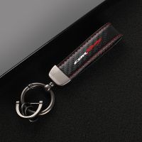 Leather Motorcycles keychain horseshoe buckle jewelry key chain for Honda CBR 1000RR 1100XX CBR Racing accessories