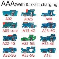 1Piece USB Charger Port Jack Dock Connector สายดิ้นสําหรับ Samsung A02S A03 Nacho A12 A13 A22 A32 โมดูลบอร์ดชาร์จ 5G