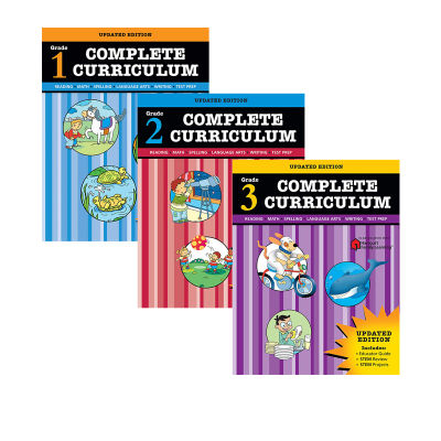 Harcourt family learning flash kids complete curriculum g1-g2-g3 three volumes of grades 1-3 of American primary schools are sold together as family learning aids