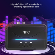 NFC Bluetooth Âm Thanh Receiver 3.5Mm AUX RCA Jack A2DP Hifi Không Dây Bộ Chuyển Đổi Âm Thanh Tự Động On OFF Cho Xe loa thumbnail