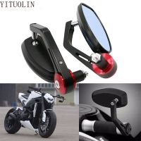 Motorcycle Rearview Mirror Bar End Side Mirrors For YAMAHA XVS 1300 MT 15 JOG RR FZ6S YZ250F MT 09 R25 MT07 BLASTER FAROL YZ 125