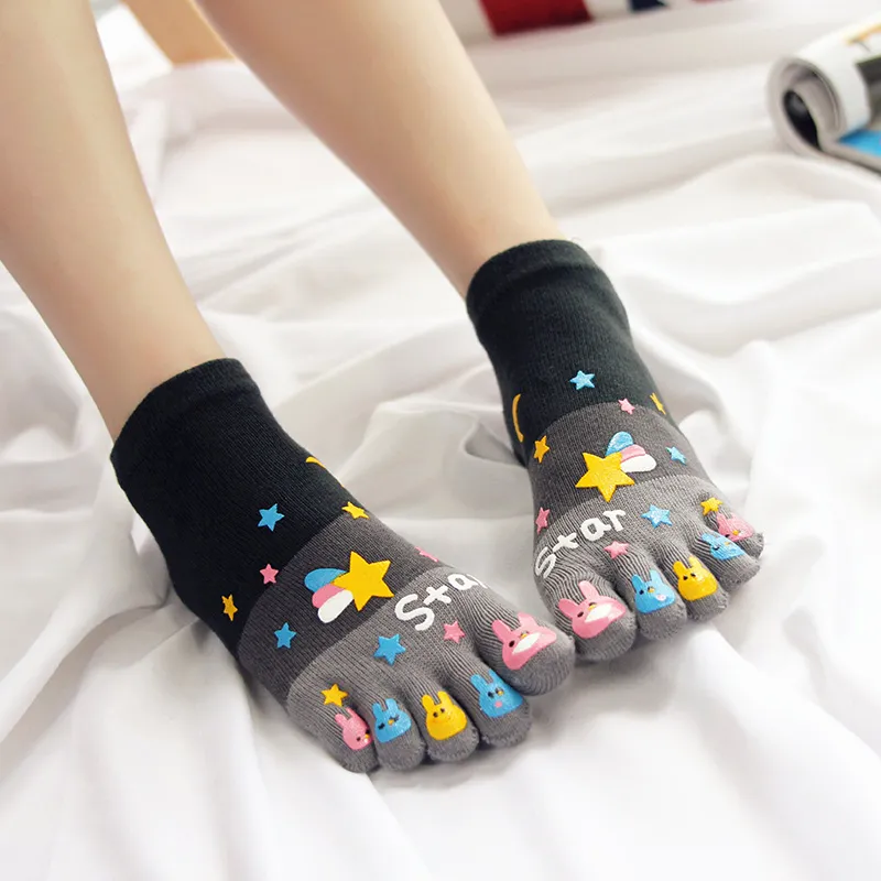 Womens Five Finger Toe Socks, Five Toe Socks Cute Women