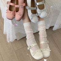 hot【DT】 2023 New Butterfly-knot Flat Shoes Fashion Shallow Ladies Mary Ballerinas Heel Ballet