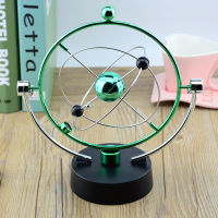 Creative Celestial Perual Motion Newton Pendulum Green Electric Chaotic Pendulum Newton S Cradle Kid Desk Decoration Supply