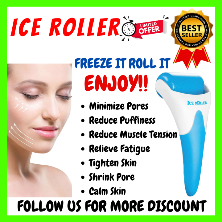 💯👩 ICE ROLLER AntiWrinkles Skin Smooth Device Ice Roller Handheld