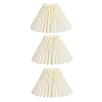 3X Pleats Lampshade Table Lamp Standing Lamps Japanese Style Pleated Lampshade Creative Desk Lamp Shade Bedroom Lamps -B