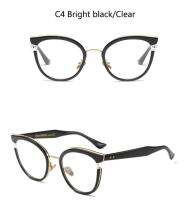 Optical Myopia Computer Glasses Transparent Women Retro Cat Eye Anti Blue Light Prescription Glasses Minus 0 TO -6.0 Nearsighted