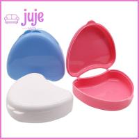 กรณียึดพลาสติกแบบพกพา JUJE83274มีหลายสีเคสจัดฟันปกป้องวงเล็บกล่องใส่ฟันปลอมคนชรา