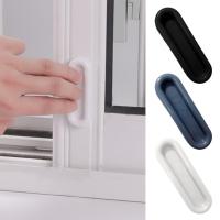 Sliding Door Handles Punch-free Self-adhesive Non-slip Plastic Handle Pulling Removable Window Drawer Handles Cabinet Pulls 4Pcs Door Hardware