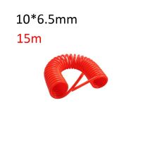 10*6.5mm 15m PU spring air pipe air compressor gas line pneumatic high pressure telescopic hose spiral air pipe steam pipe Pipe Fittings Accessories