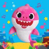 สี»ฟ้า»»» ตุ๊กตา​baby​ shark​ มีเสียง​มีไฟ​ ตุ๊กตาปลาฉลามร้องเพลง​ baby shark​