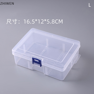 ZHIWEN กล่องเก็บของพลาสติกใสกล่องใส่ซอสขวดส้อมผลไม้กล่องเก็บของเปล่ากล่องใส่เครื่องประดับทรงสี่เหลี่ยม
