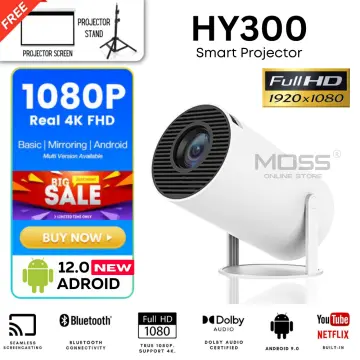 Portable HY300 Wifi Smart Projector 4K Full HD indoor Office Home