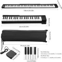 Otomatone เปียโนพับได้คีย์บอร์ดเปียโนอิเล็กทรอนิกส์ Midi 88คีย์สำหรับเด็ก Teclado Controlador Synthesizer คีย์บอร์ด Haven ห้างสรรพสินค้า