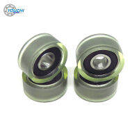 pcs 6x20x8.5 mm PU Coated Roller With 606RS Bearing PU60620-8.5 OD 20mm Polyurethane Soft Rubber Mute Pulleys