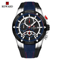 REWARD Fashion Blue Men Watches Chronograph Top Brand Luxury Waterproof Quartz Watch Men 2021 New Big Dial Sport Wrist Watch