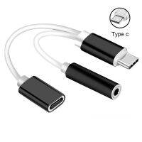 2 In1 Type-C Convertor USB Type C Charging Cable 3.5mm Audio Earphone Headphone Adapter USB Charger For Type-C Phone