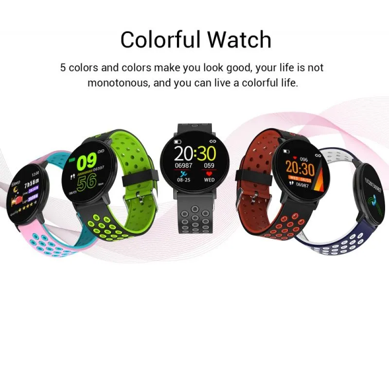 AQFIT Multifunction Smart Watch W8 (Red Black) : Amazon.in: Fashion