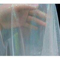 Fluorescent Shiny Voile Tulle Mesh Fabric Party Home Decor Transparent Net fabric Gauze Apparel Cloth DIY Sewing Sewing Machine Parts  Accessories