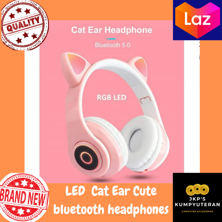 LED Cat Ear Cute bluetooth headphones Lazada PH