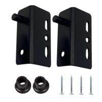 2pcs Black Bookcase Heavy Duty Wood Door Furniture Cabinet Household Hardware Pivot Hinge Concealed With Bushing Wardrobe Drawer