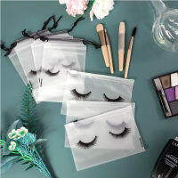 50ชิ้นเซ็ต Eyelash Aftercare กระเป๋าพลาสติกแต่งหน้ากระเป๋า Toilet Travel Storage Drawstring กระเป๋า EVA แต่งหน้ากระเป๋าเครื่องสำอางพร้อมซิป