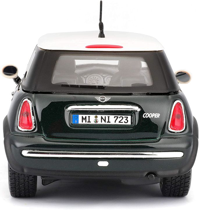 โมเดลรถแข่ง-maisto-no-31219-mini-cooper-หลังคาขาว-โมเดลรถคลาสสิค-อัตราส่วน-1-24-จำลองเหมือนจริง-ผลิตจากโลหะผสม-diecast-model