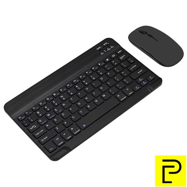 Universal 10 Inches Keyboard and Mouse Set Wireless Slim Portable