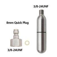 Male Plug Kit With 12g Refillable Cartridge CO2 With 8mm Quick Disconnect Charge power tool parts Accessories Stainless steel