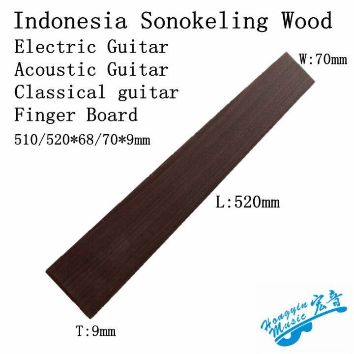 ทำด้วยมือเกรดหนึ่งในอินโดนีเซีย-sonokeling-กีตาร์ไม้-fingerboard-วัสดุ-diy-เครื่องดีดไม้ชิงชันกีตาร์อุปกรณ์520-70-10มม