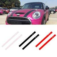 Reamocea 2Pcs dWm2754536 Black Red Vinyl Car Bonnet Stripes Hood Sticker Cover Decal Fit For BMW MINI Cooper R50 R53 R56 R55