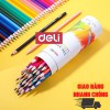 Bút chì màu dạng cốc màu sắc đẹp deli 12 24 36 màu - ảnh sản phẩm 1