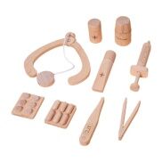 Bộ dụng cụ y tế mô phỏng cho chơi đóng vai cho trẻ em bằng gỗ bác sĩ