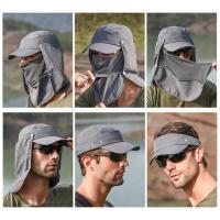 [hot]Foldable Outdoor Climbing Fisherman Hat UV Protection Fishing Sun Hat Sunshade Hat Big Eaves Adjustable Hat Man Cap