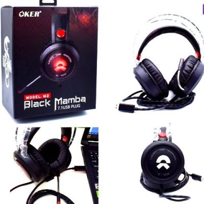 Oker Headset usb 7.1 M2 รุ่น Black Mamba