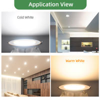 Hot Kaguyahime LED Downlight Goldsilverwhite Ultra Thin Aluminium 3W 5W 9W 12W 15W 18W Down Light 220V รอบโคมไฟ